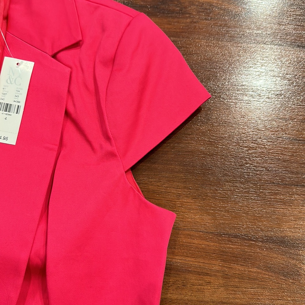 NEW-Woman 7th Avenue Suiting Collection NewYork &Company,Pink,Suit Jacket/Blazer - Picture 5 of 9